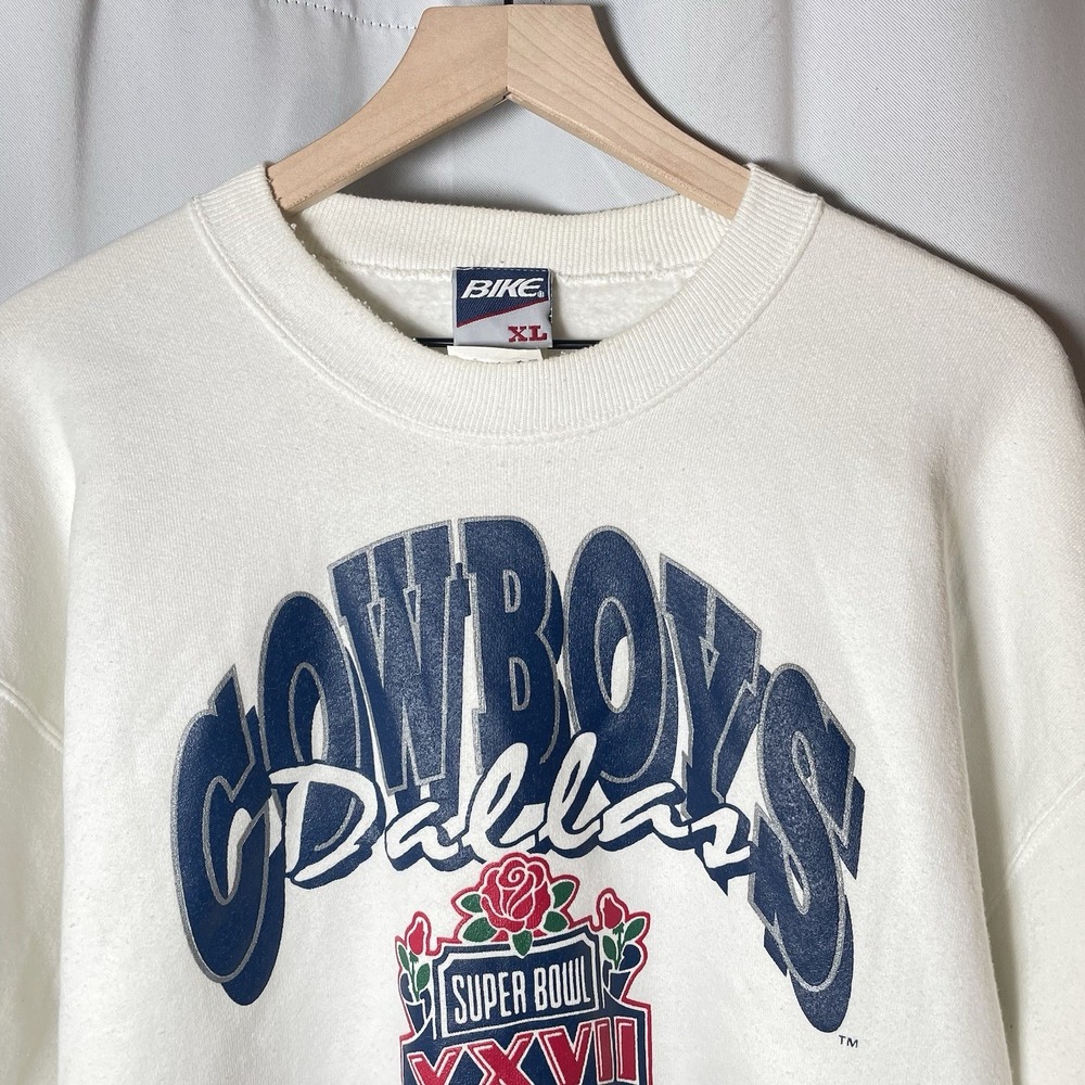 Deadstock Vintage Super Bowl‎ XXVII Sweatshirt Dallas Cowboys 1992 SZ XL RARE - Picture 9 of 9